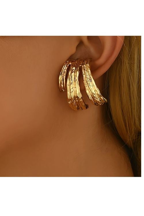 Gold 3 lü Halka Marka Kadın Küpe