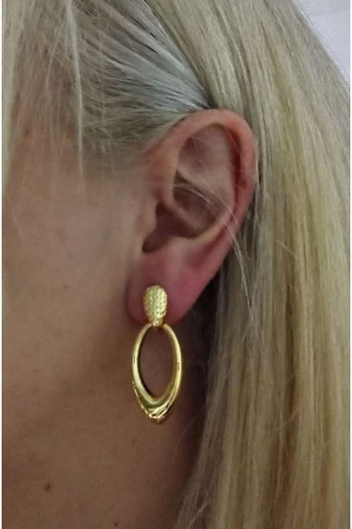Gold Küçük Çember Şık Küpe