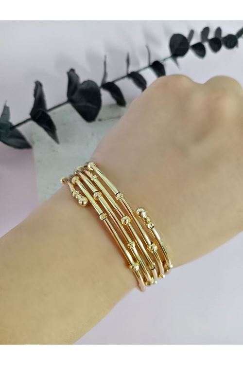 Gold Dolamalı (Taşsız) Kadın Bileklik