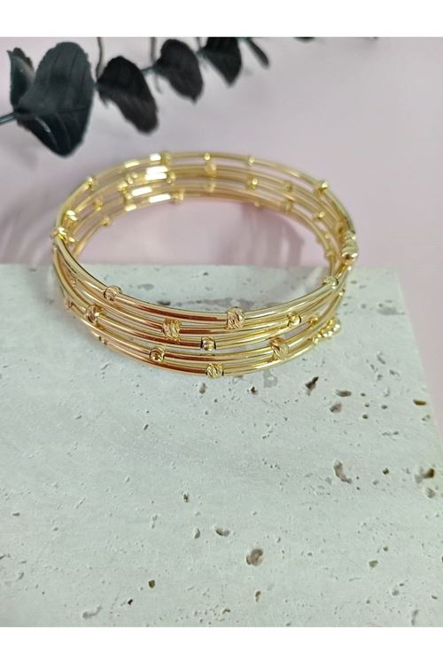 Gold Dolamalı (Taşsız) Kadın Bileklik