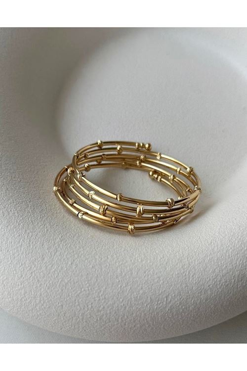 Gold Dolamalı (Taşsız) Kadın Bileklik