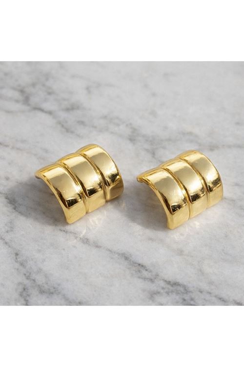 Gold Yarım Ay Halka Küpe
