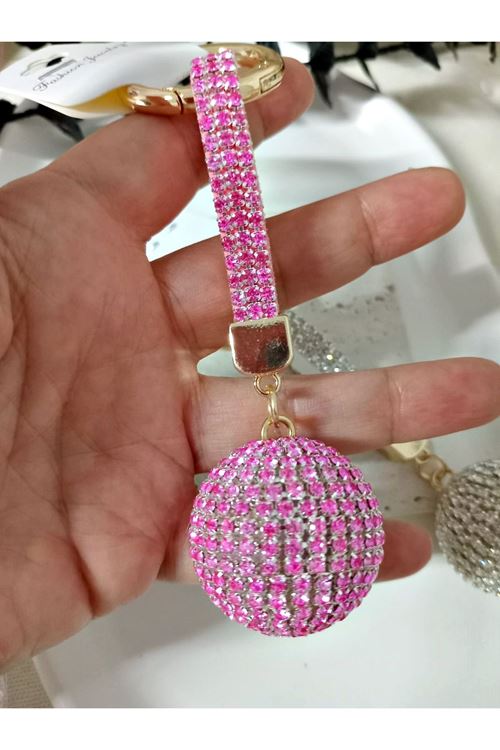 Taşlı Çanta Süsü Aksesuarı Anahtarlık, Araba Süsü,Çanta charmı