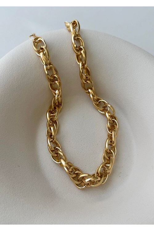 Gold Zincir Elegant Kolye