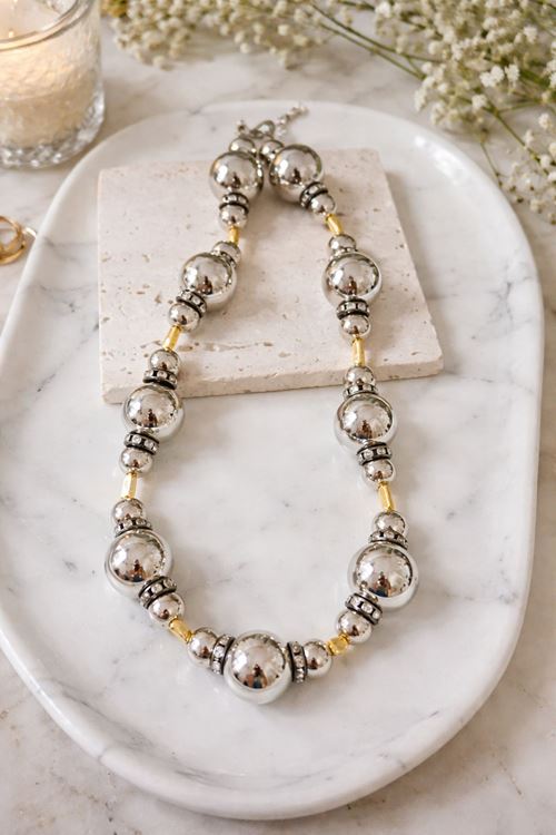 Gümüş Renk Elegant Kolye