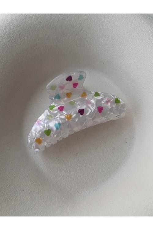 Renkli Kalp Desenli Mandal Toka