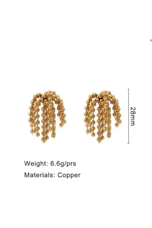 Gold Püskül Marka Kadın Küpe