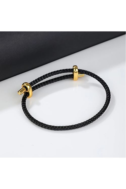 Siyah Trend Kadın/Erkek Unisex Bileklik