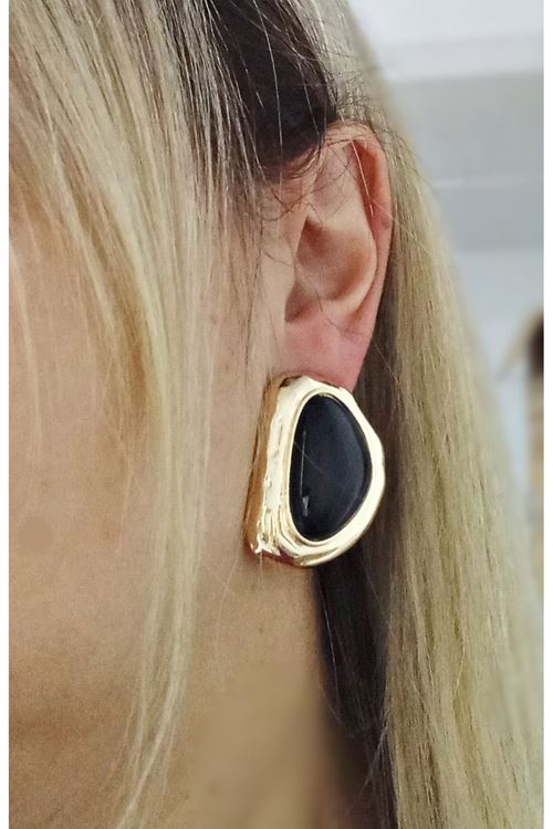 Marka Model, Bordo Gold Hafif Kadın Küpe