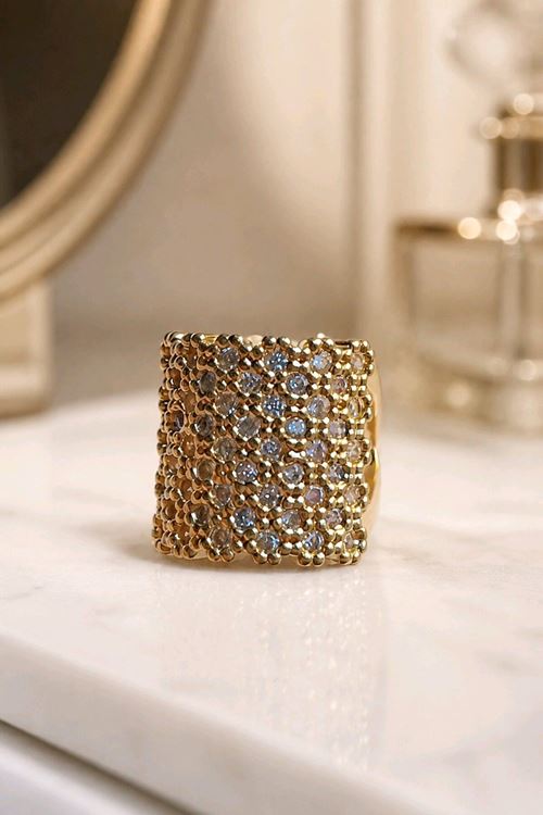 Gold Taşlı Kıkırdak Küpe, 1 Adet
