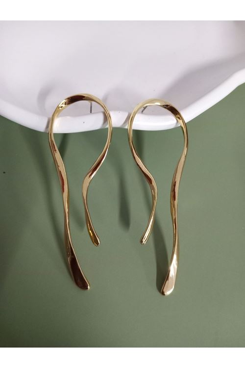Marka Model, Gold Çelik Büyük Hafif Kadın Küpe