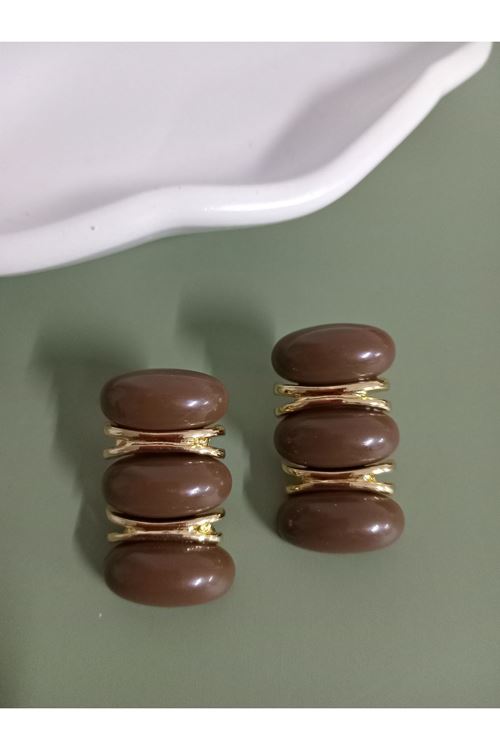 Marka Model, Kahverengi Hafif Kadın Küpe