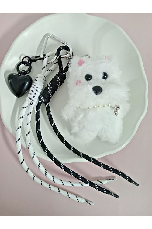 Köpek Çanta Süsü Aksesuarı Anahtarlık, Araba Süsü,Çanta charmı
