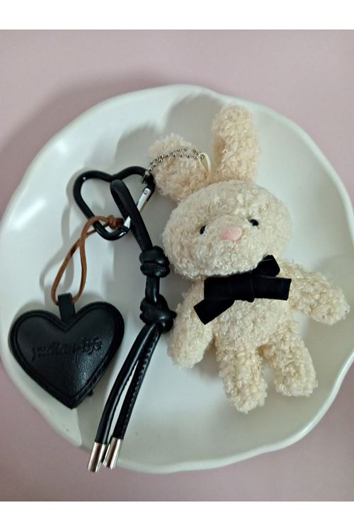 Bunny Tavşan Çanta Süsü Aksesuarı Anahtarlık, Araba Süsü,Çanta charmı