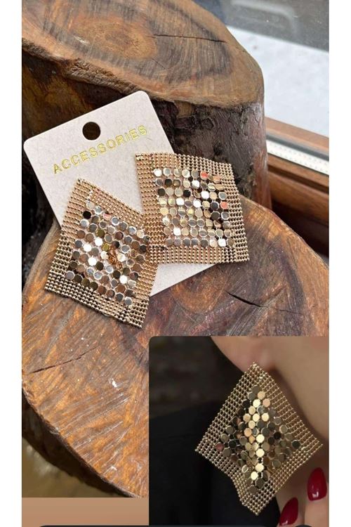 Marka Model, Gold Kare Küpe