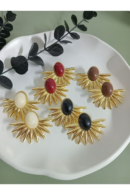 Beyaz Hafif Güneş Küpe