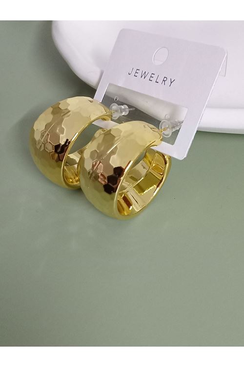 Gold Petek Halka Küpe, Hafif