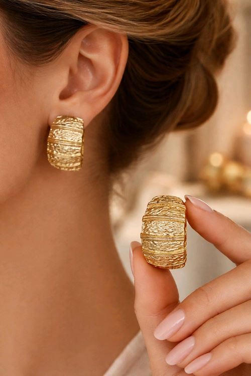 Marka Model, Gold Dokulu Küpe