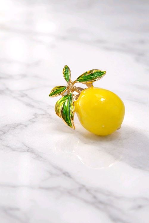 Limon Broş, Yaka Broşu, Çanta Broşu, Şapka Broşu