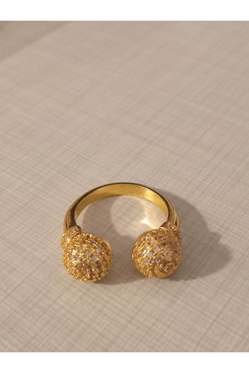 Çelik Gold Taşlı Yüzük, Ayarlanabilir