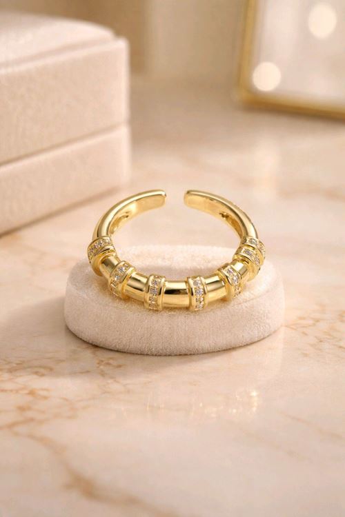 Çelik Gold Serenay Yüzük, Ayarlanabilir
