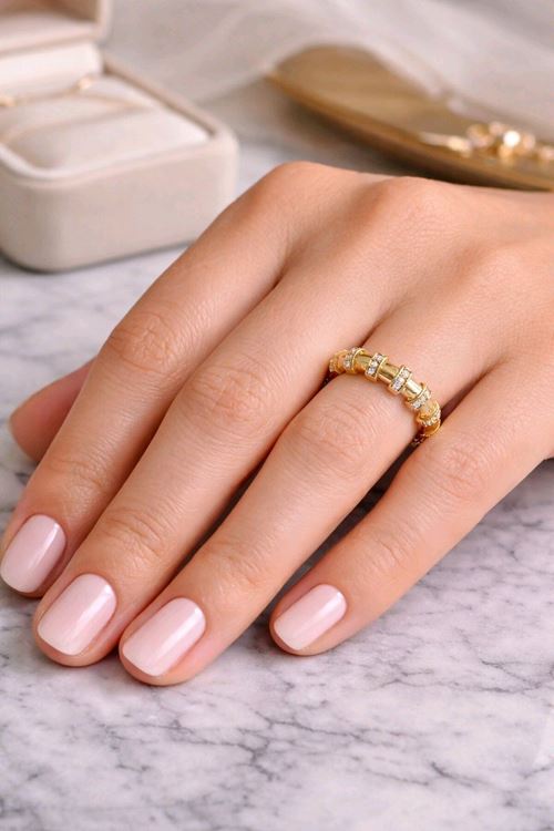 Çelik Gold Serenay Yüzük, Ayarlanabilir