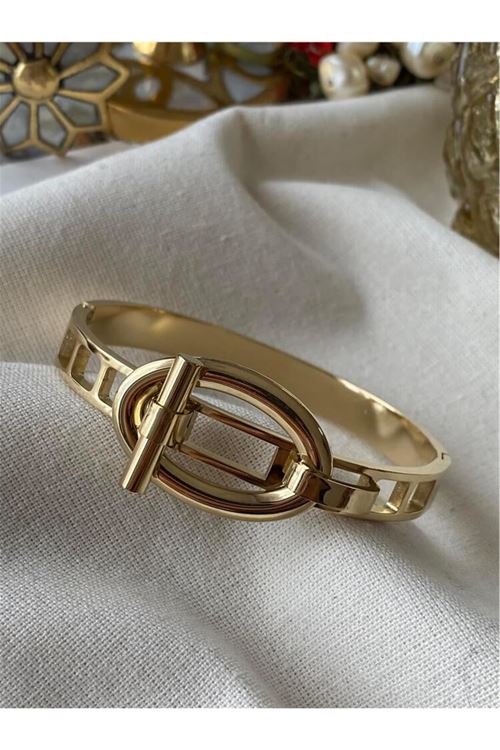 14K Gold Kemer Bileklik Kelepçe