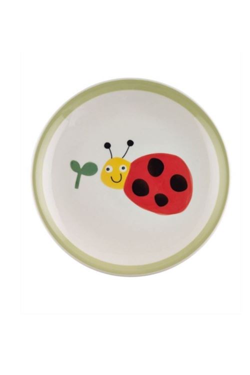 3 Parça Uğur Böceği Seramik Mama Takımı