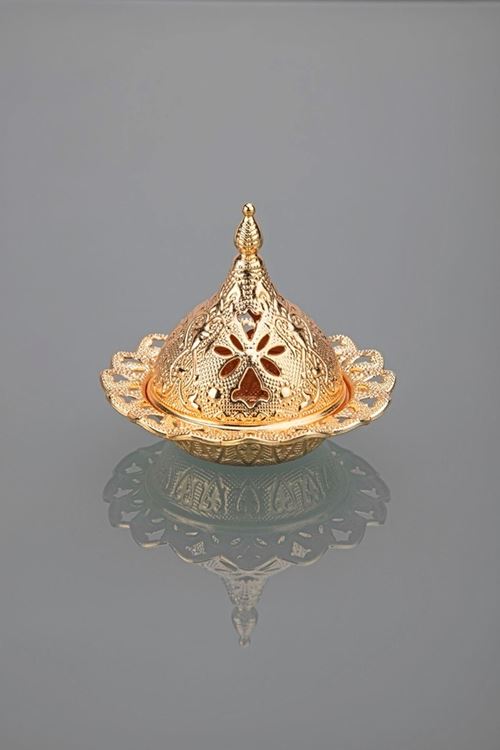 Gold Metal Mini Lokumluk 7cm