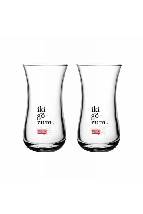 Nude 2 Parça Iki Gözüm Rakı Su Bardağı Seti 120cc