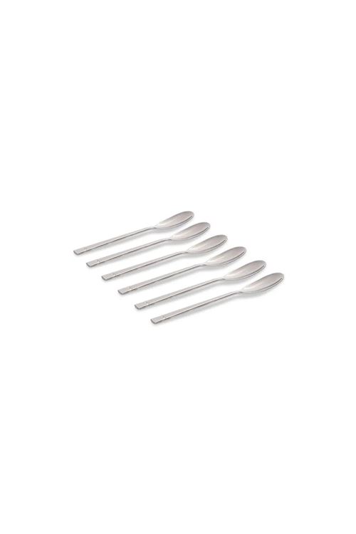 6 Lı Çelik Skinny Çay Kaşığı 13cm