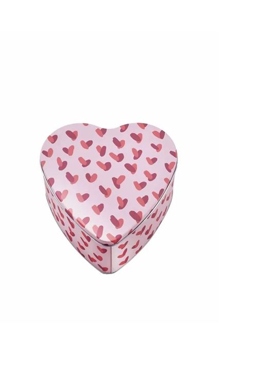 Dekoratif Kalp Model Metal Çok Amaçlı Hediyelik Boş Kutu 22x24cm h.12cm
