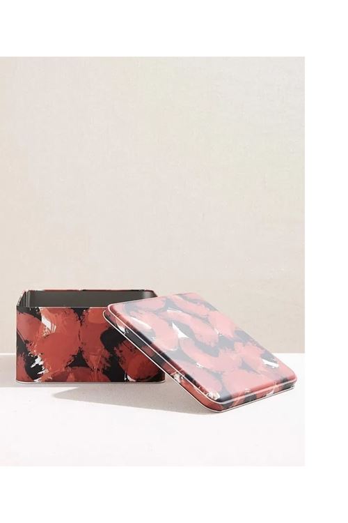 Dekoratif Kare Metal Çok Amaçlı Hediyelik Kutu 22x22cm h.11cm