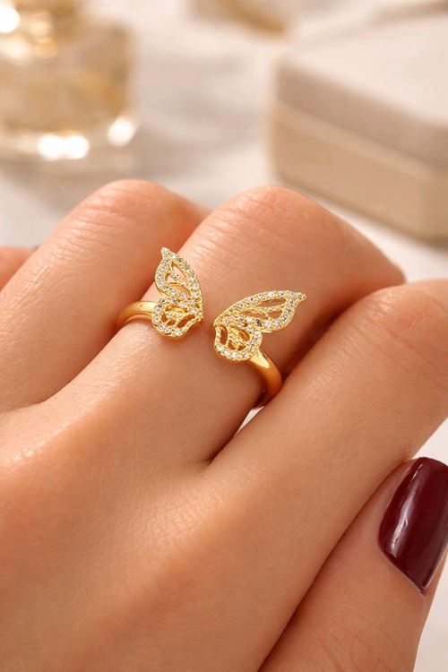 Gold Kelebek Yüzük, Ayarlanabilir