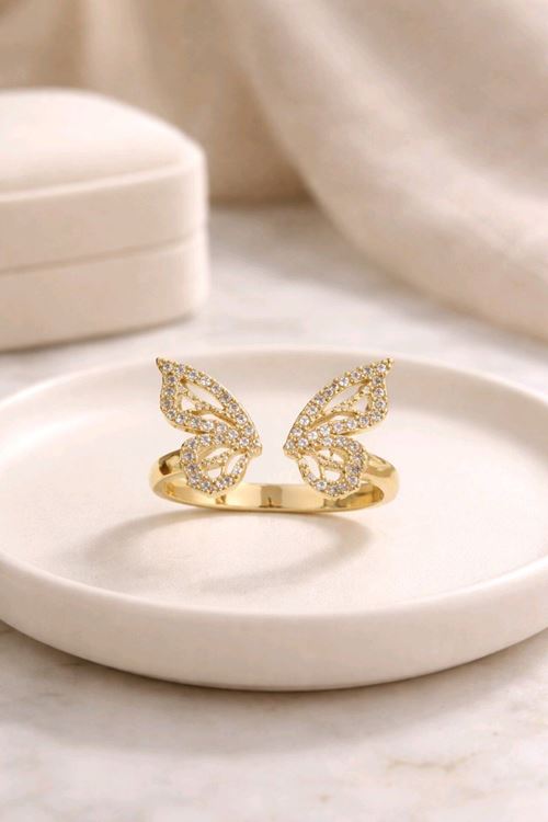 Gold Kelebek Yüzük, Ayarlanabilir