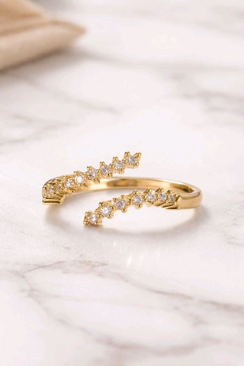 Gold Taşlı Yüzük, Ayarlanabilir