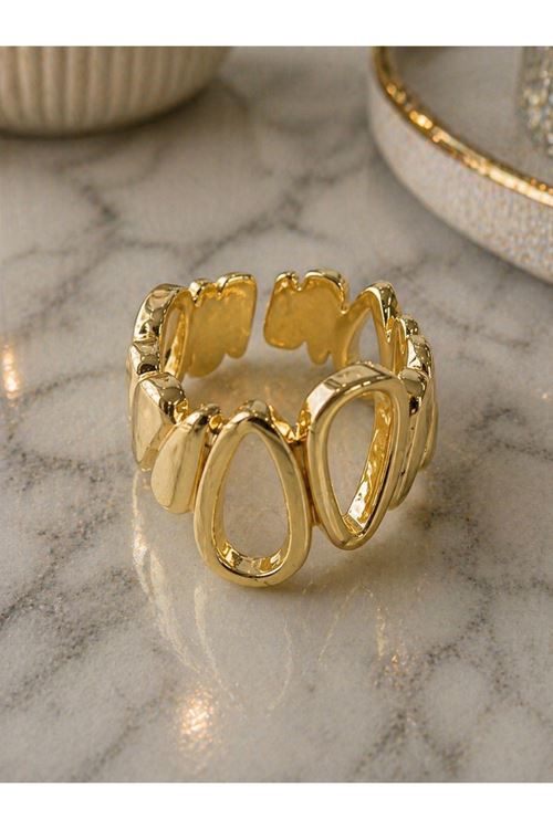 Gold Damlalar Yüzük, Ayarlanabilir