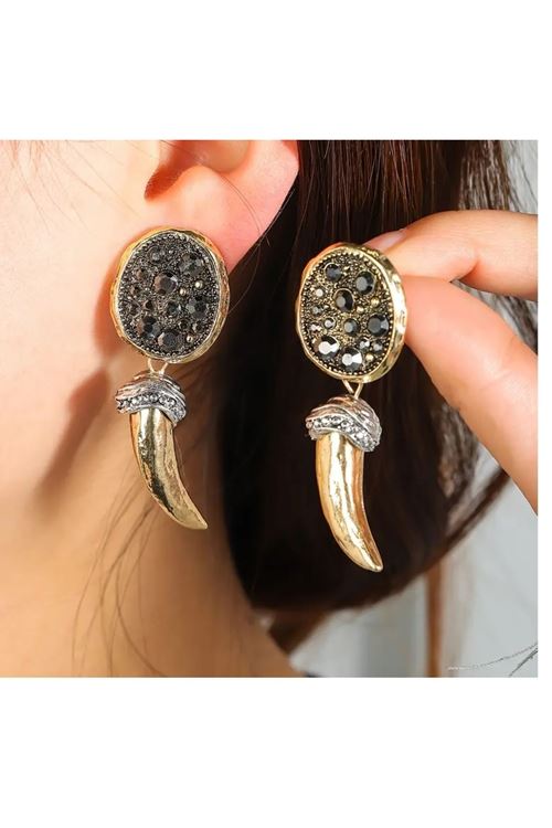 Paslanmaz Çelik Gold Kadın Küpe