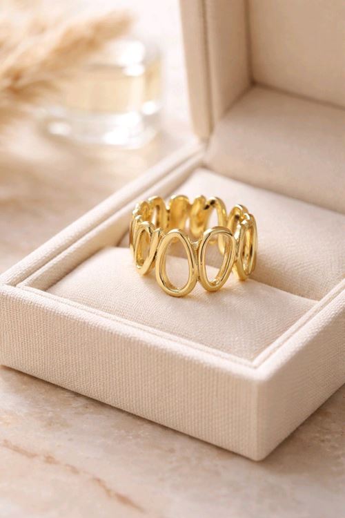 Gold Damlalar Yüzük, Ayarlanabilir