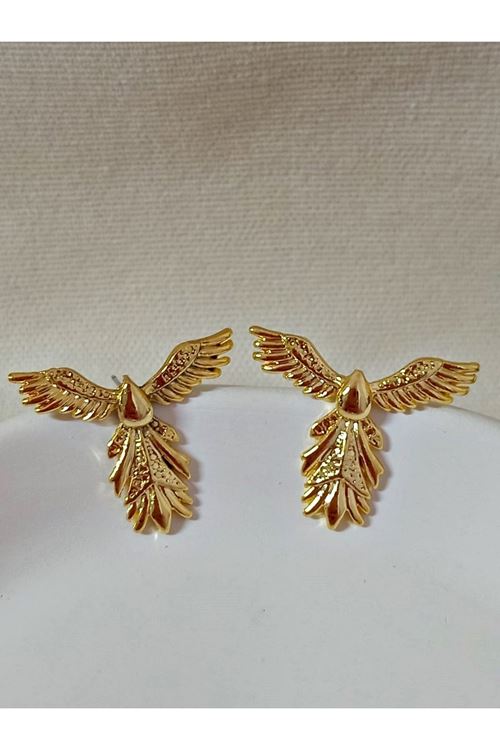 Gold Ankakuşu Hafif Kadın Küpe