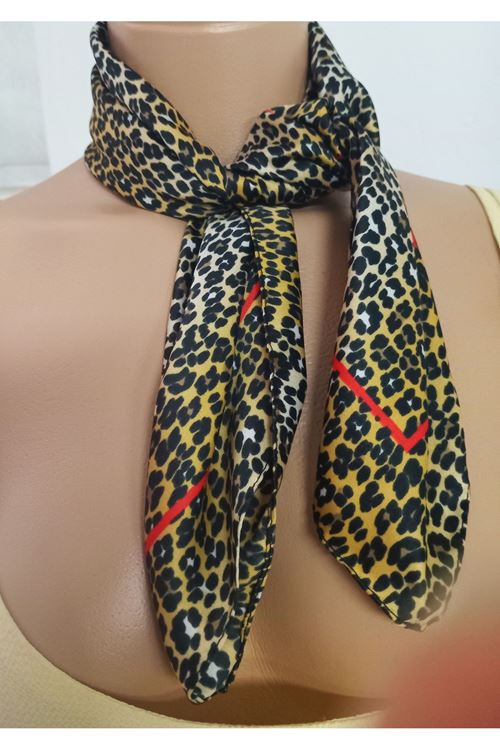 Leopar Desenli Marka Fular