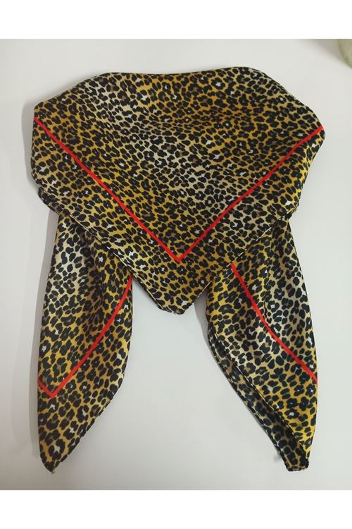 Leopar Desenli Marka Fular