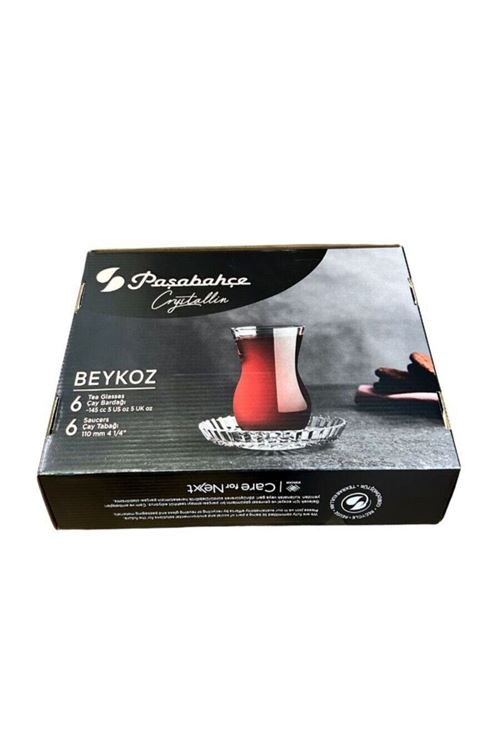 Crystallin Çay Seti 12 Parça 6 Kişilik Beykoz Çay Seti 145cc ORJin. Kutuludur