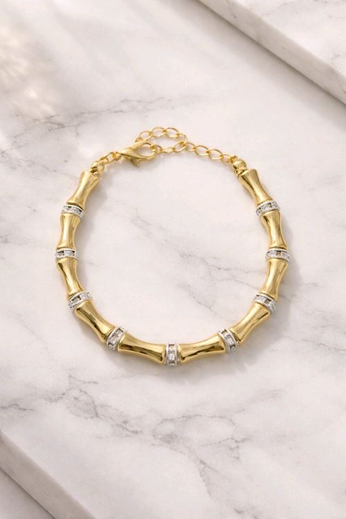 Gold Taşlı Serenay Bileklik