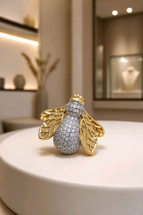 Çelik Gold Arı Yüzük, Ayarlanabilir