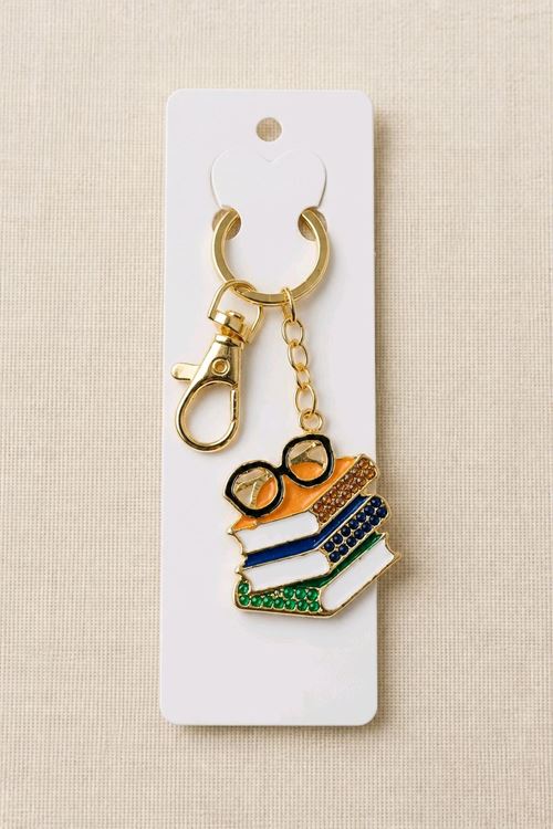 Kitaplar Anahtarlık ve Çanta Aksesuarı, Uzunluk: 9cm