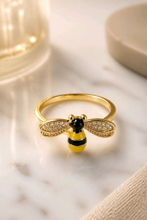 Çelik Gold Arı Yüzük, Ayarlanabilir