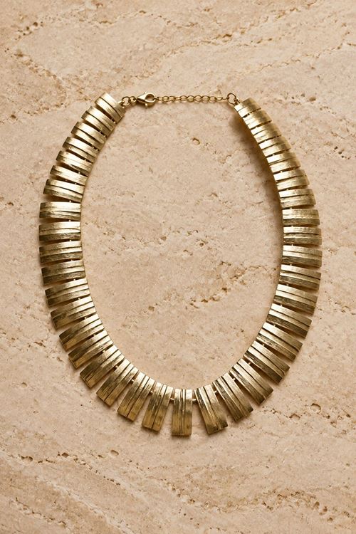 Gold Plaka Kararmaz Kolye, Uzunluk: 37+5cm 