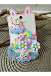6 Parça Unicorn Çocuk Pens ve Havlu Toka Seti