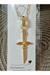 Çelik Gold Elif Anka Kuşu Kadın Kolye 45cm